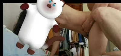 中秋人肉两团圆，贴着大屁股抽插